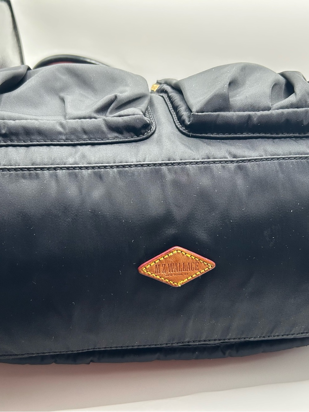 MZ Wallace Black Nylon Tote with Red-Trim - Picture 3 of 11